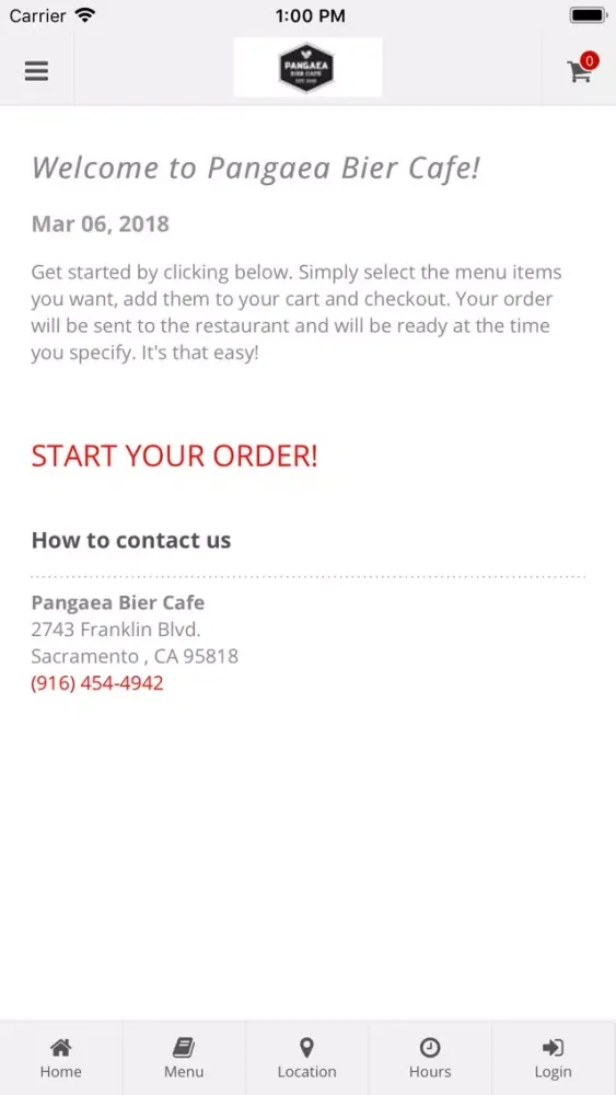 Pangaea Bier Cafe Orders স্ক্রিনশট