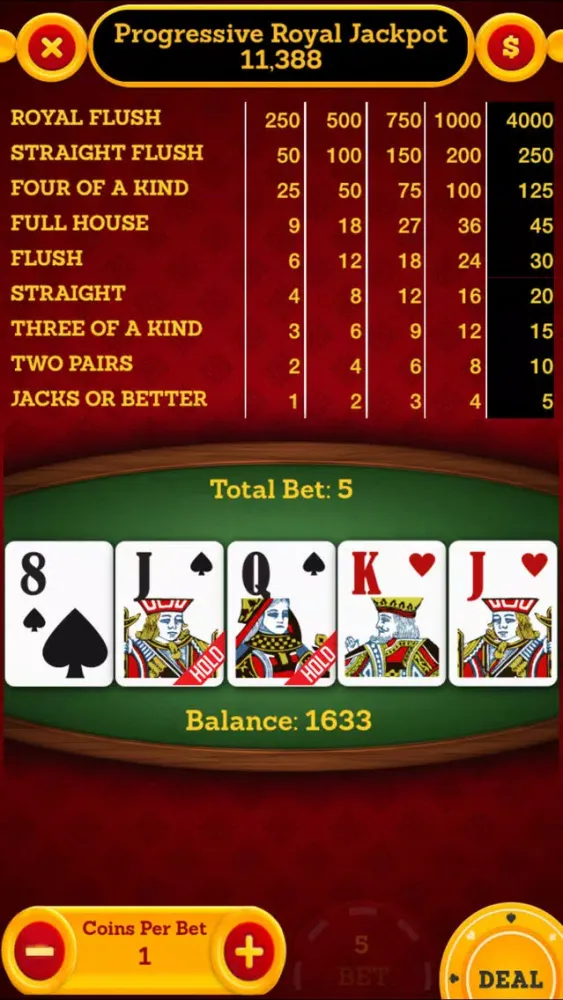 Premium Video Poker Screenshots