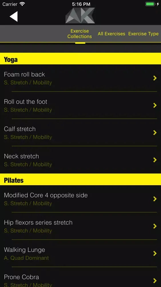 AK Fitness Screenshots