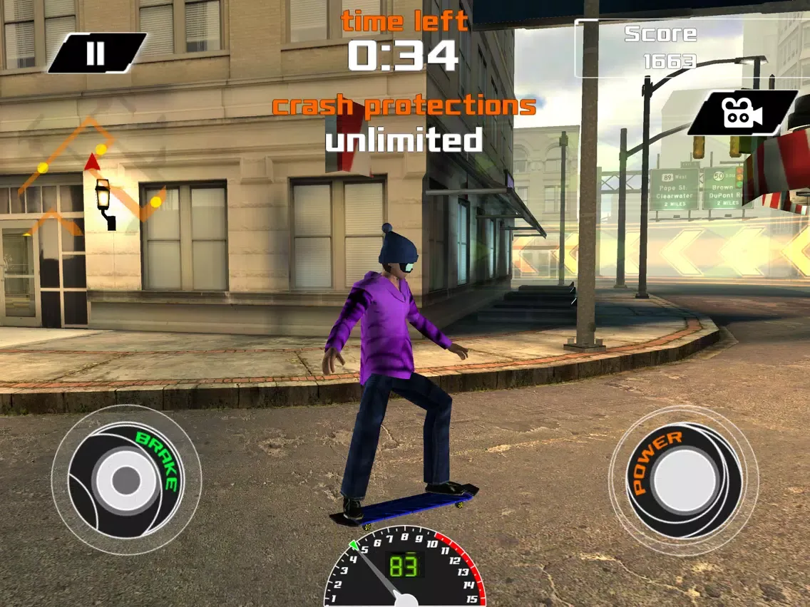 City Skateboard Racing : eXtreme Urban Street Skater - PRO Game iPad 应用截图