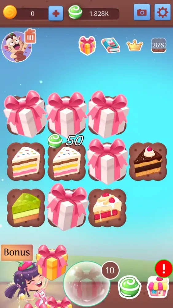 Capturas de pantalla de Merge Cakes - Click & Tycoon