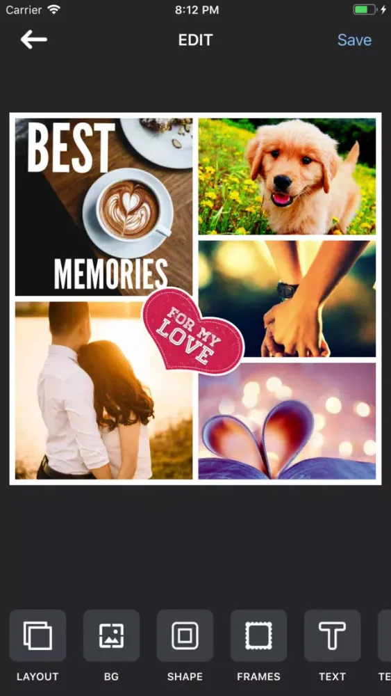 PicUp Photo Collage Maker স্ক্রিনশট