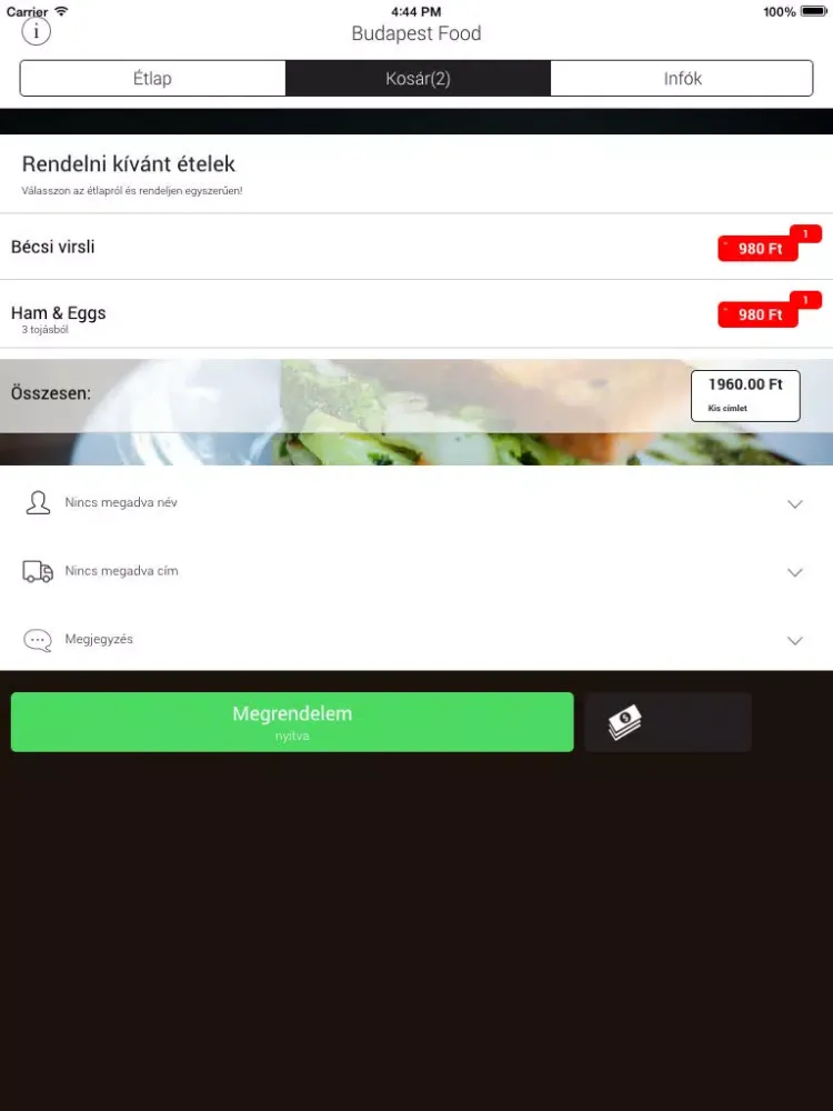 Budapest Food iPad  سکرین شاٹس