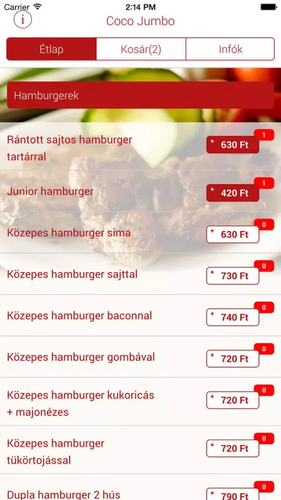 Coco Jumbo Étterem应用截图