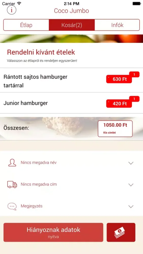 Coco Jumbo Étterem应用截图