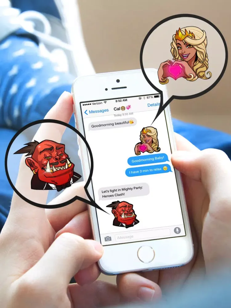 Mighty Party: Heroes Stickers iPad 應用截圖