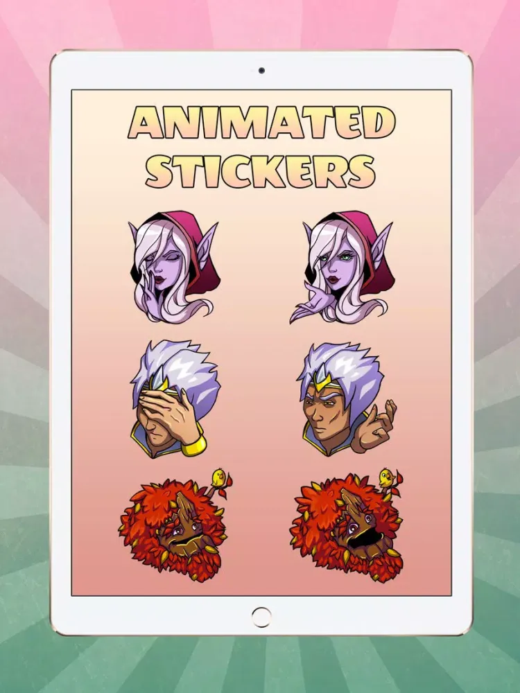 Mighty Party: Heroes Stickers iPad 應用截圖