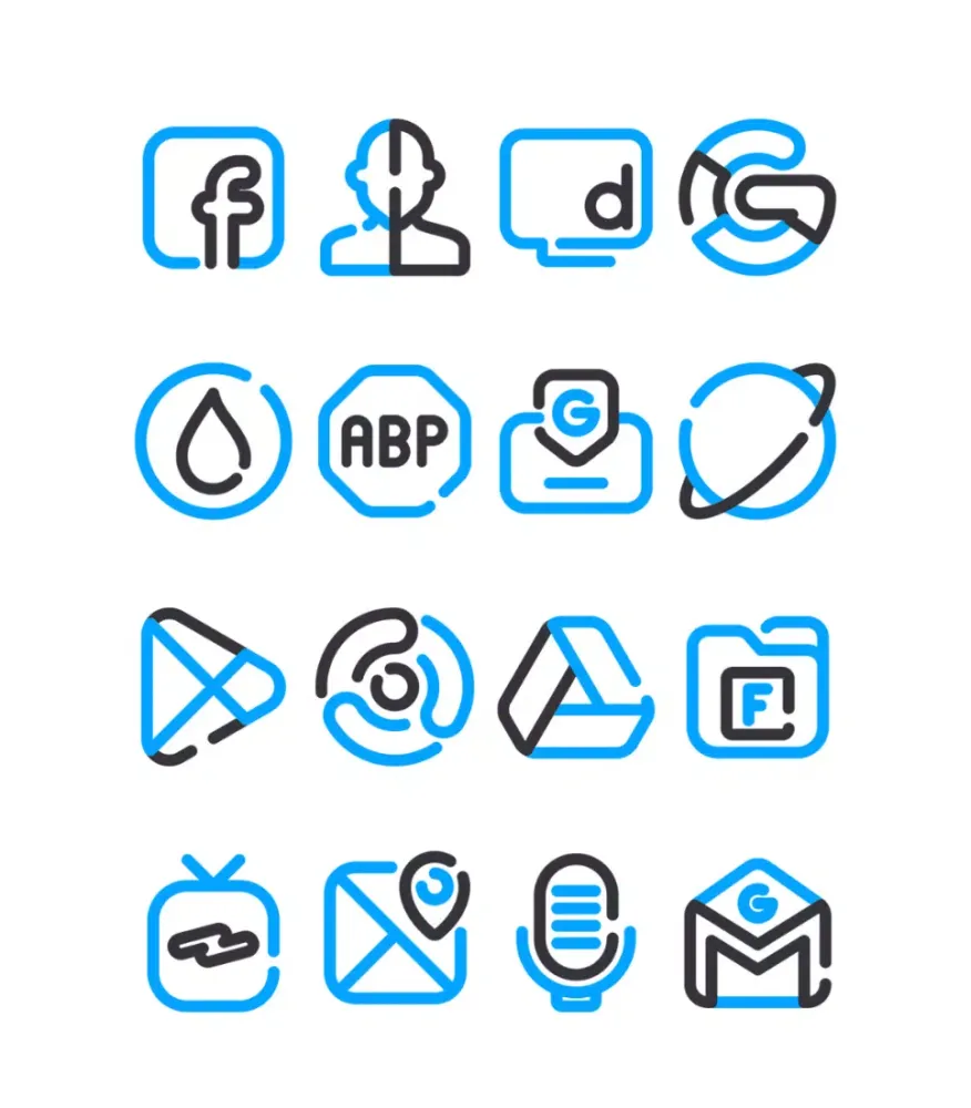 Screenshot di LineBlack Blue