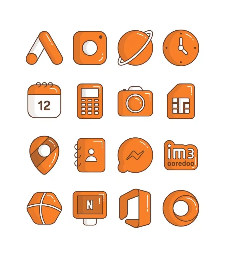 صور Carrot - Orange icon pack