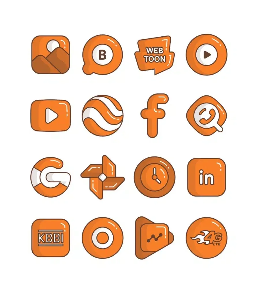 صور Carrot - Orange icon pack