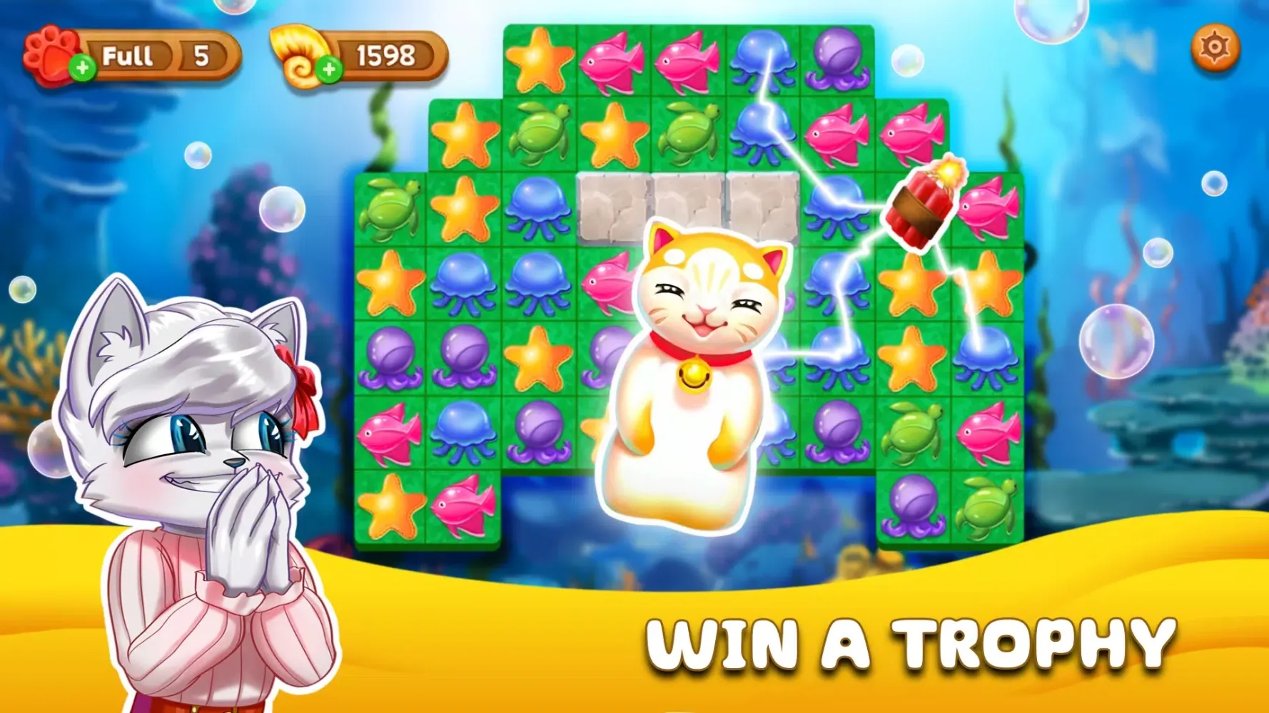 Cat Stories™ Adventure Match 3 Screenshots