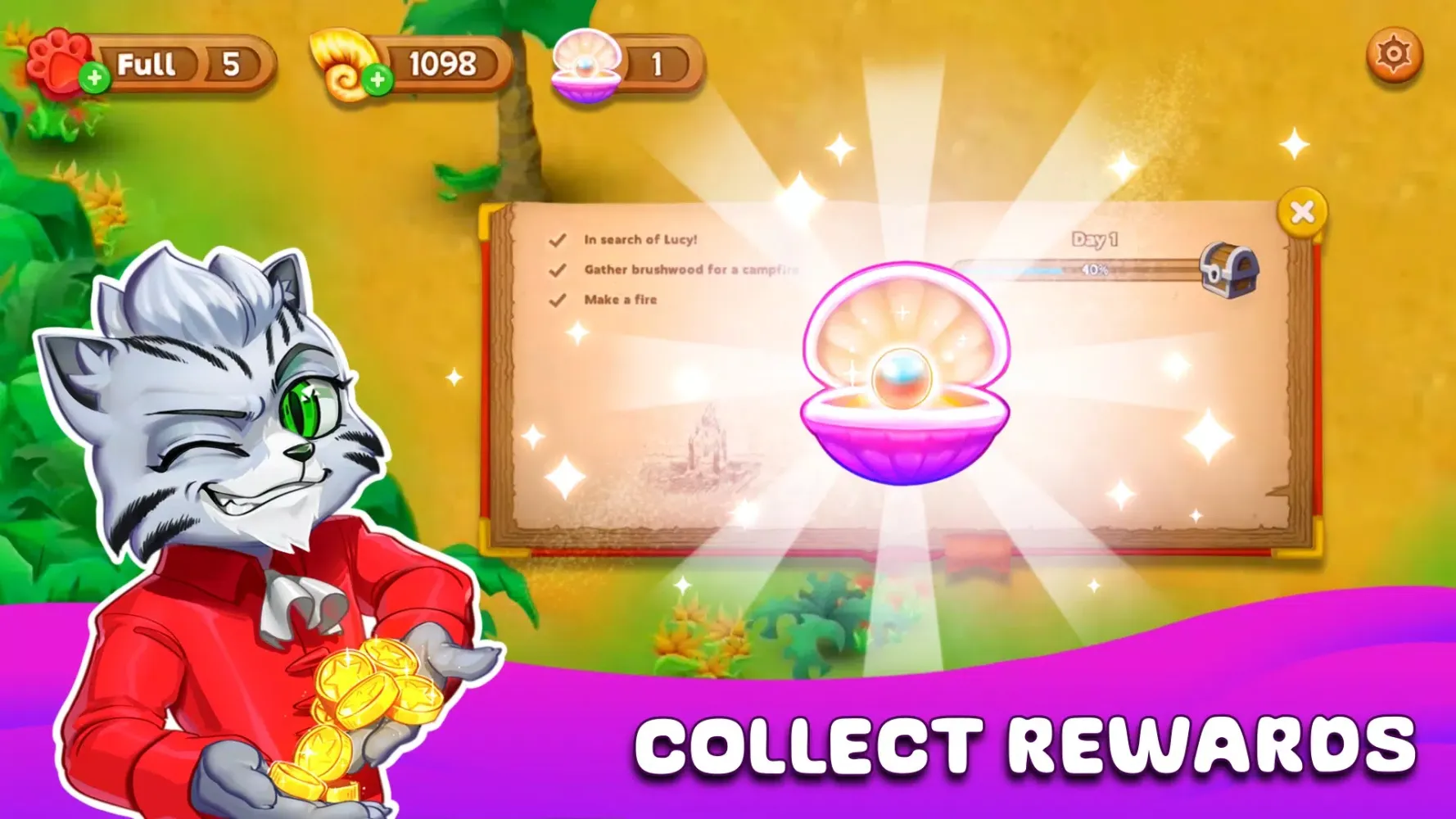 Cat Stories™ Adventure Match 3 Screenshots