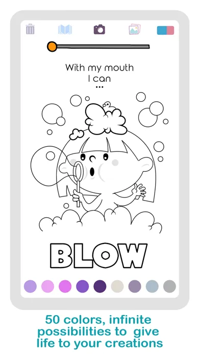 Tangkapan layar Lu's Coloring Story