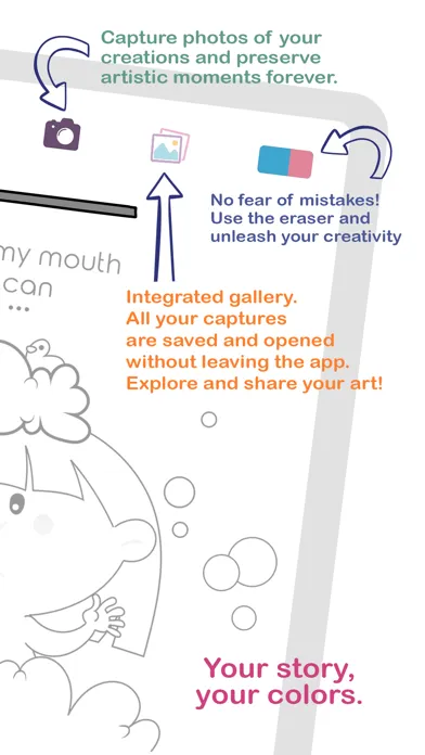 Tangkapan layar Lu's Coloring Story
