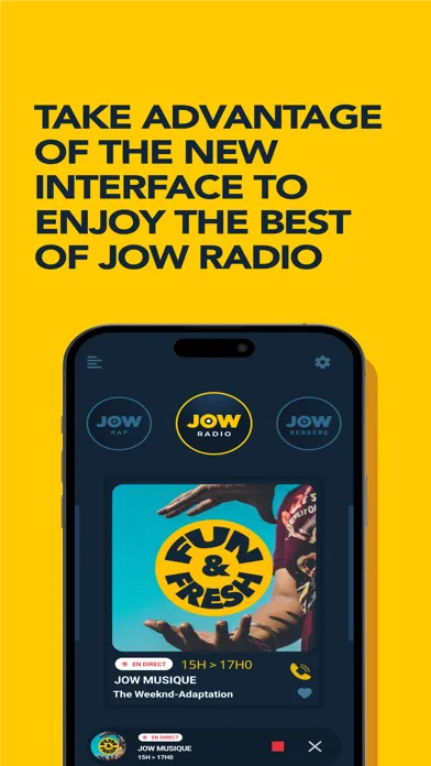 Tangkapan skrin JOW RADIO