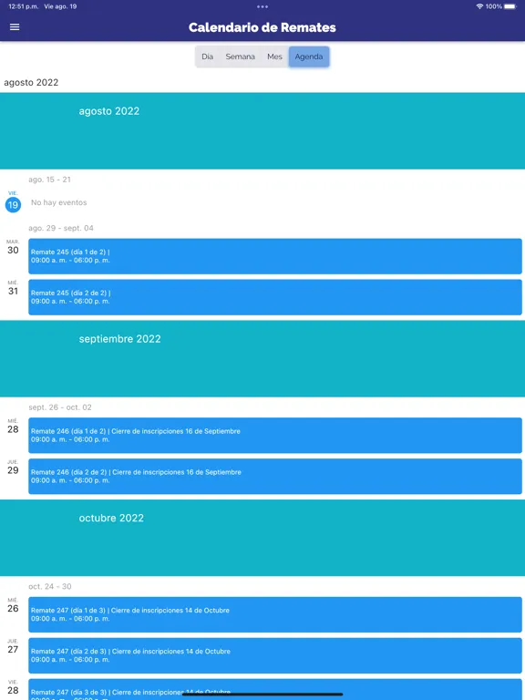 Pantalla Uruguay Remates iPad  Screenshots