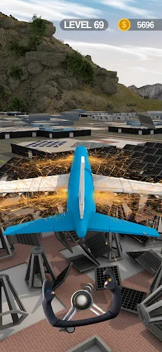 Tangkapan layar Sling Plane 3D - Sky Crash Jet