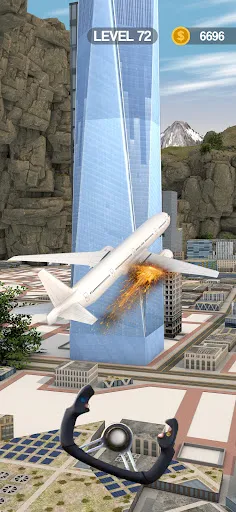 Tangkapan layar Sling Plane 3D - Sky Crash Jet