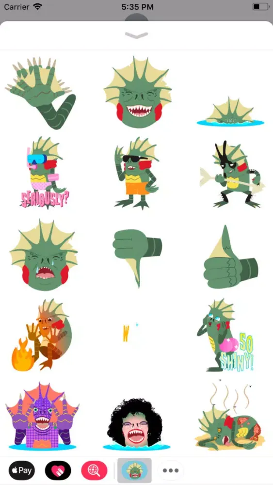 Tangkapan layar Merman Stickers