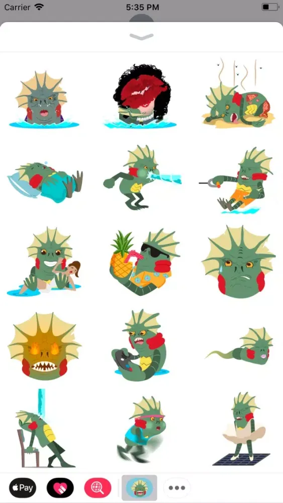Tangkapan layar Merman Stickers