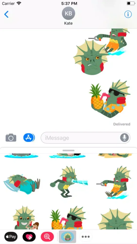Tangkapan layar Merman Stickers