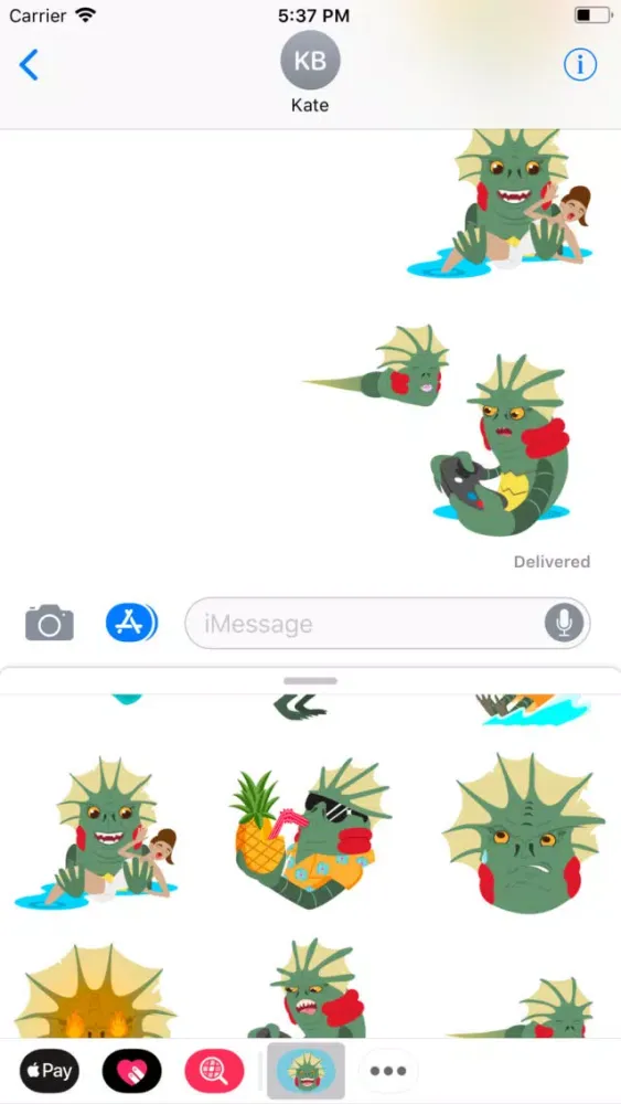 Tangkapan layar Merman Stickers
