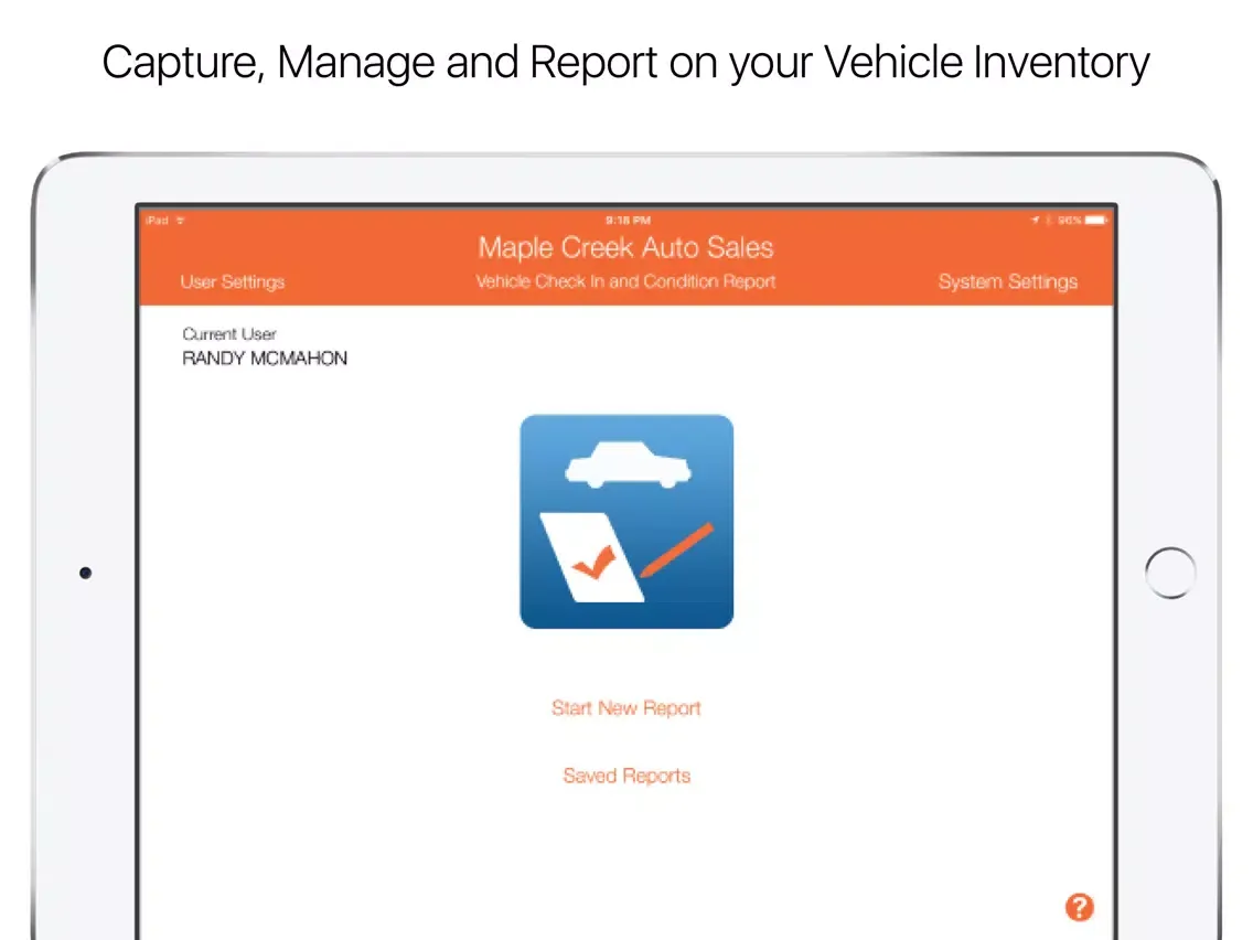 صور Auto Condition Report 360 iPad 