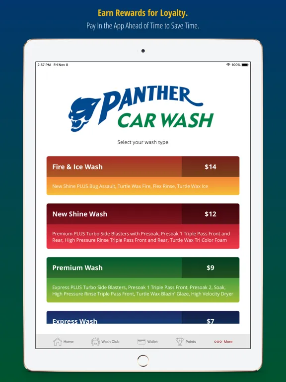 Panther Car Wash iPad  スクリーンショット
