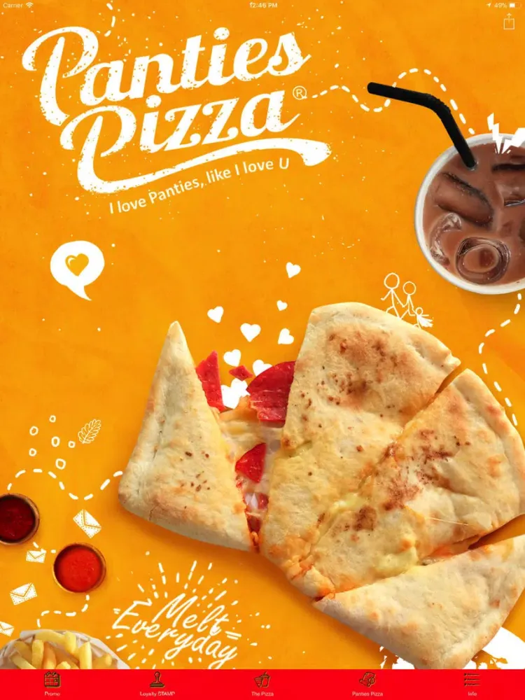 ภาพหน้าจอของ Panties Pizza App iPad 