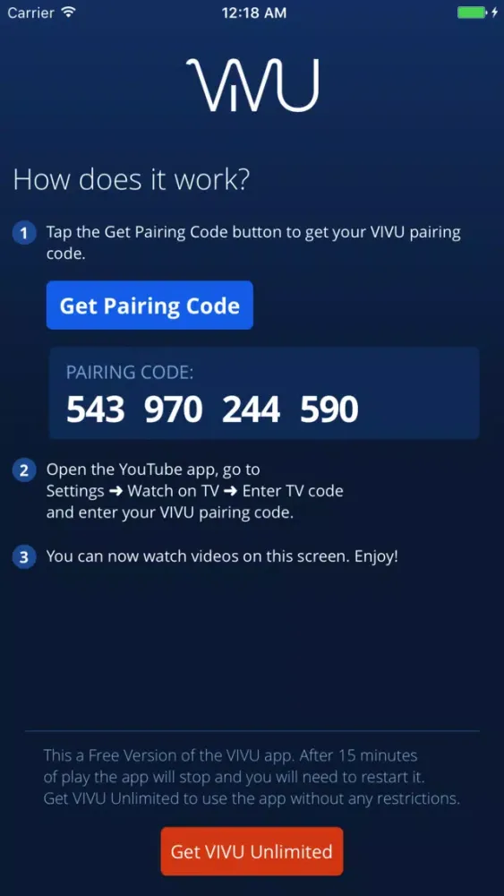 VIVU - Music play from YouTube سکرین شاٹس
