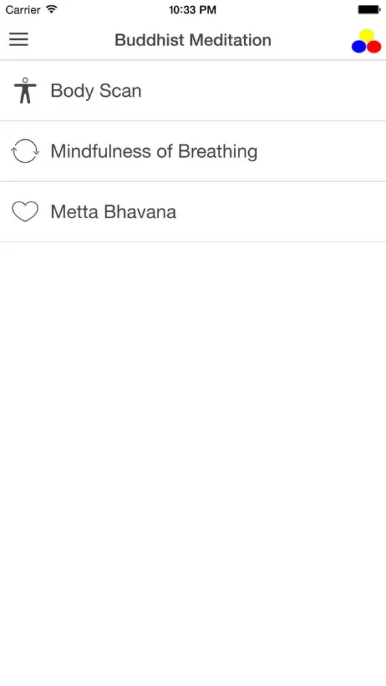 Ảnh chụp màn hình của Triratna Buddhist Meditation