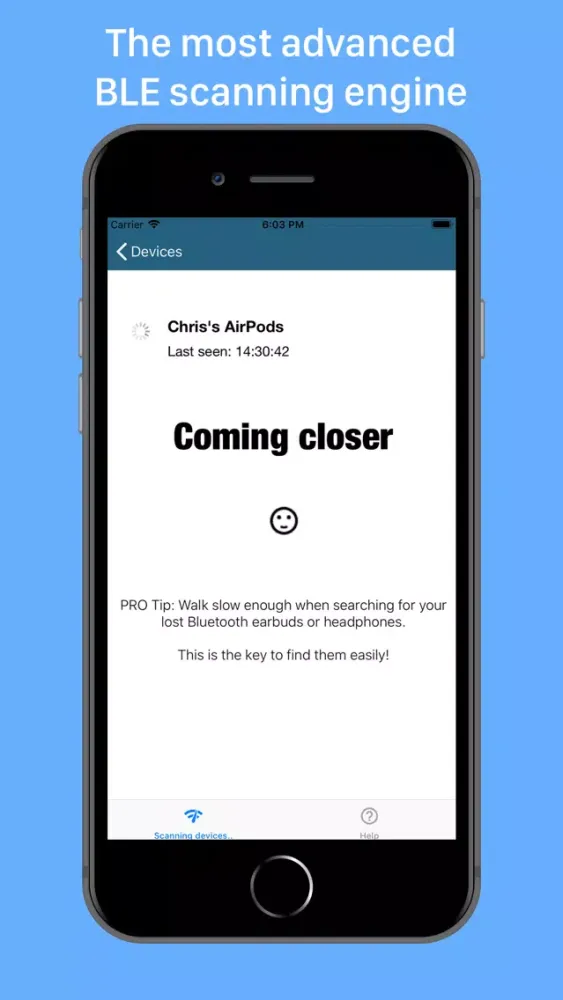 Bluetooth's Finder سکرین شاٹس