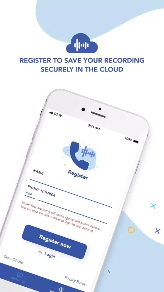 Captures d'écran de Call Recorder App - RecMyCalls