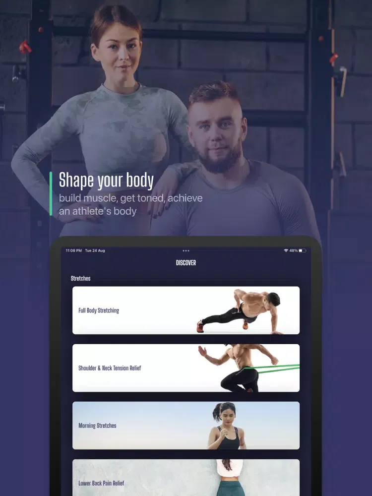 Capturas de tela do Home Workouts: Fitness App iPad 