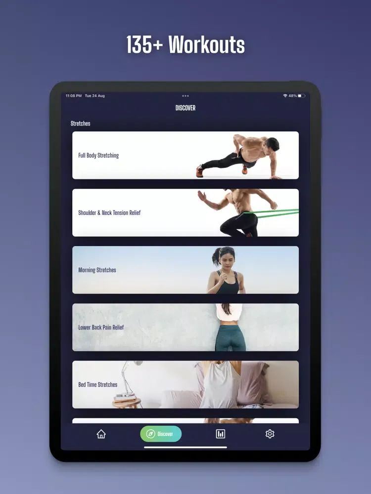 Capturas de tela do Home Workouts: Fitness App iPad 