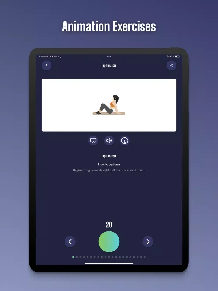 Capturas de tela do Home Workouts: Fitness App iPad 