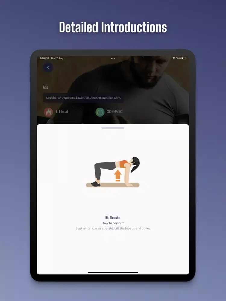 Capturas de tela do Home Workouts: Fitness App iPad 