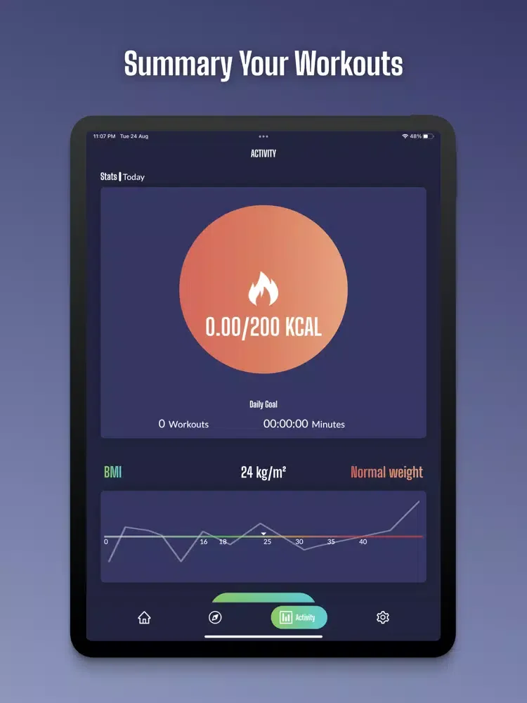 Capturas de tela do Home Workouts: Fitness App iPad 