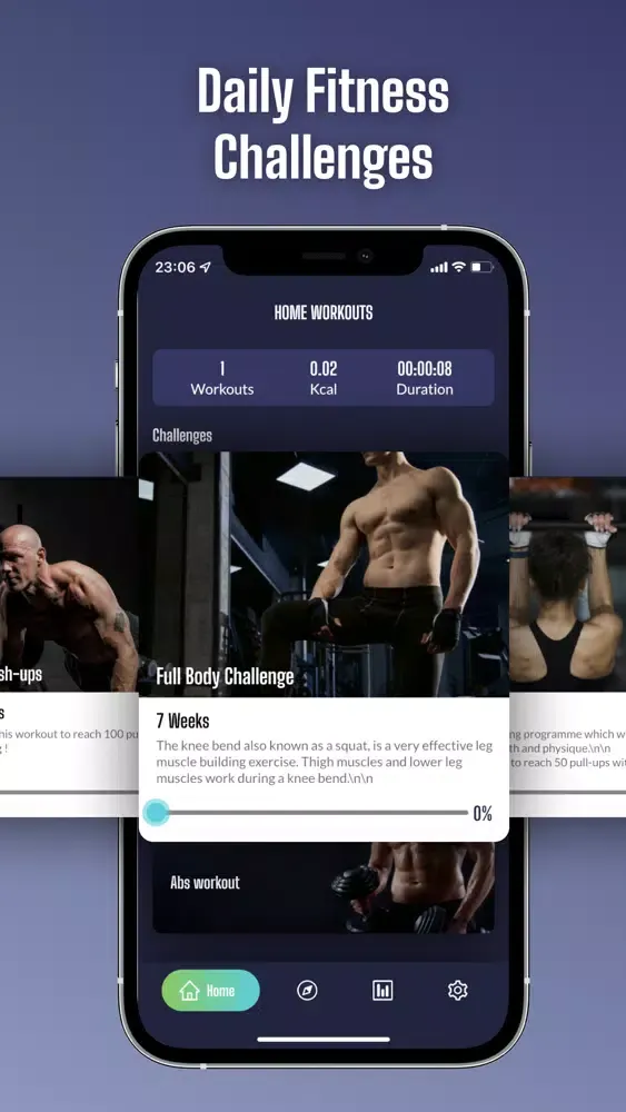 Capturas de tela do Home Workouts: Fitness App