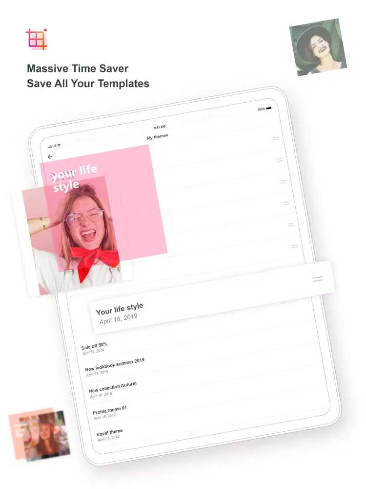 Templates Photo Split + Editor iPad  স্ক্রিনশট