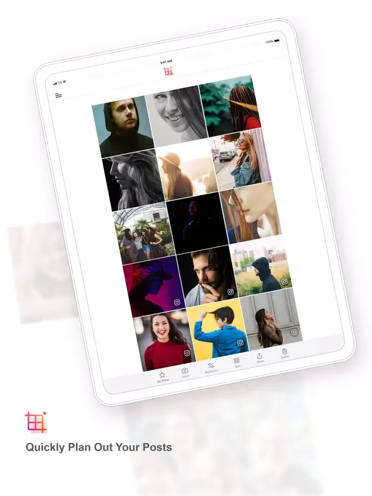 Templates Photo Split + Editor iPad  স্ক্রিনশট