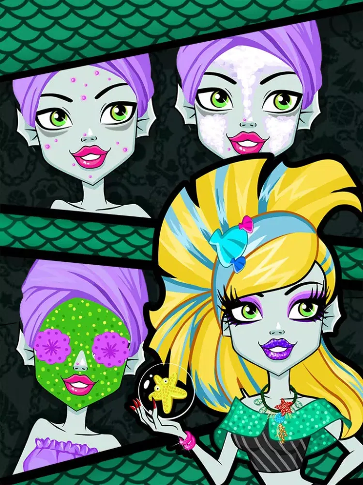 Screenshot di Monster Makeup Salon - Girls Games iPad 