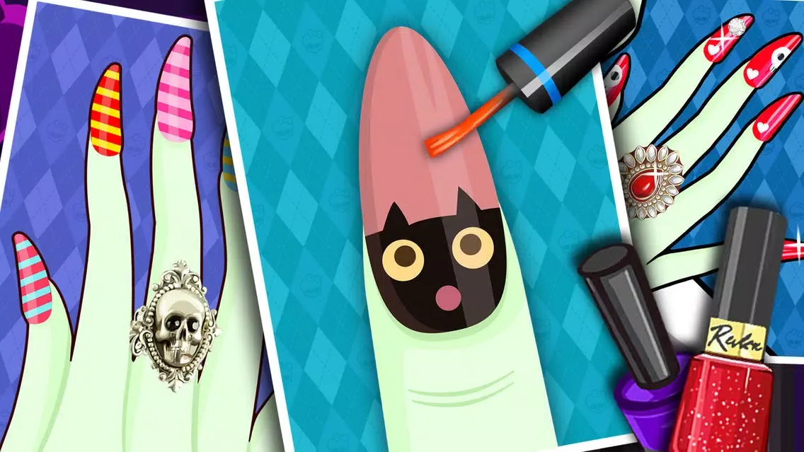 Monster Nail - Girls Salon स्क्रीनशॉट
