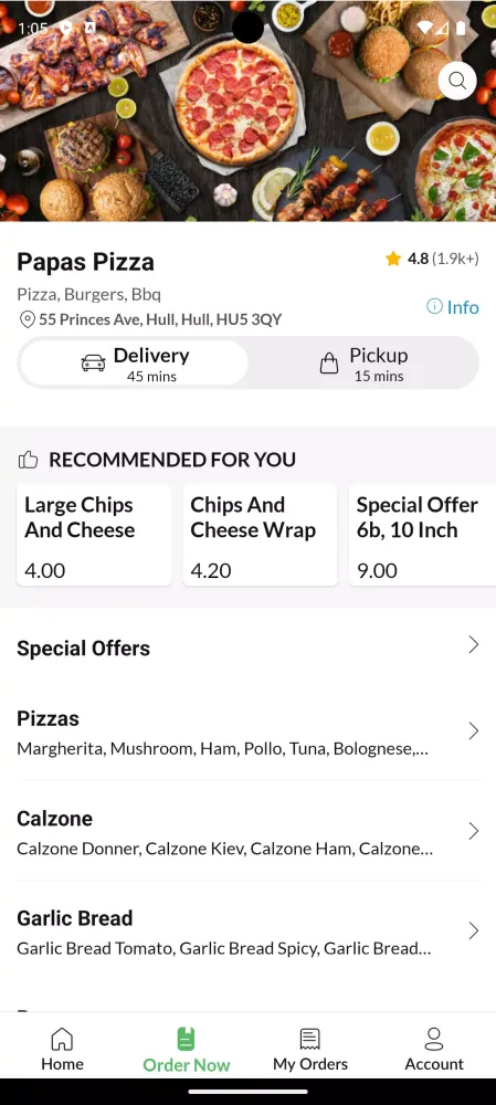 Papas Pizza应用截图