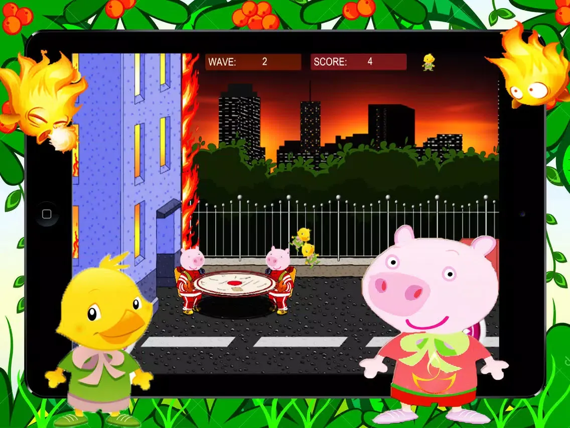 Capturas de tela do Pink Papa Pig FireFighter iPad 