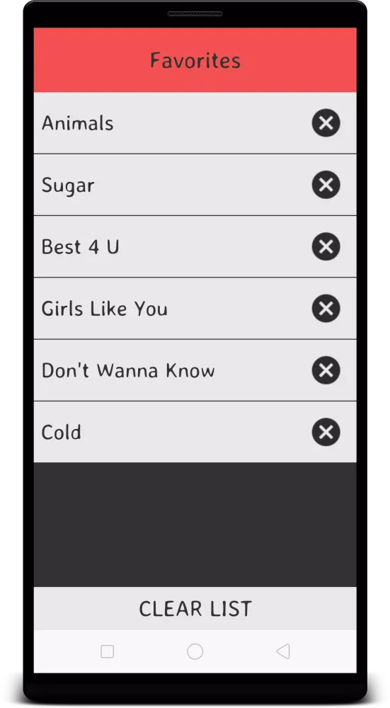 Maroon 5 Lyrics Screenshots