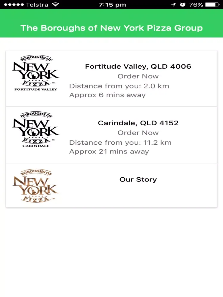 Zrzuty ekranu Boroughs of New York Pizza iPad 
