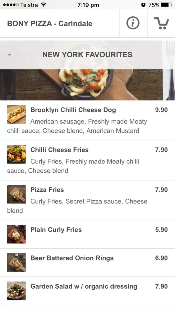 Zrzuty ekranu Boroughs of New York Pizza