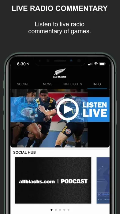 ภาพหน้าจอของ All Blacks Official