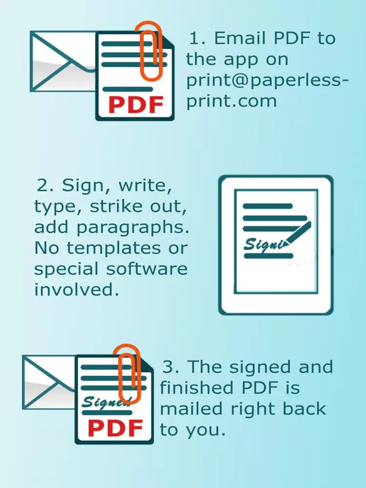Paperless Mobile Signing iPad  Screenshots